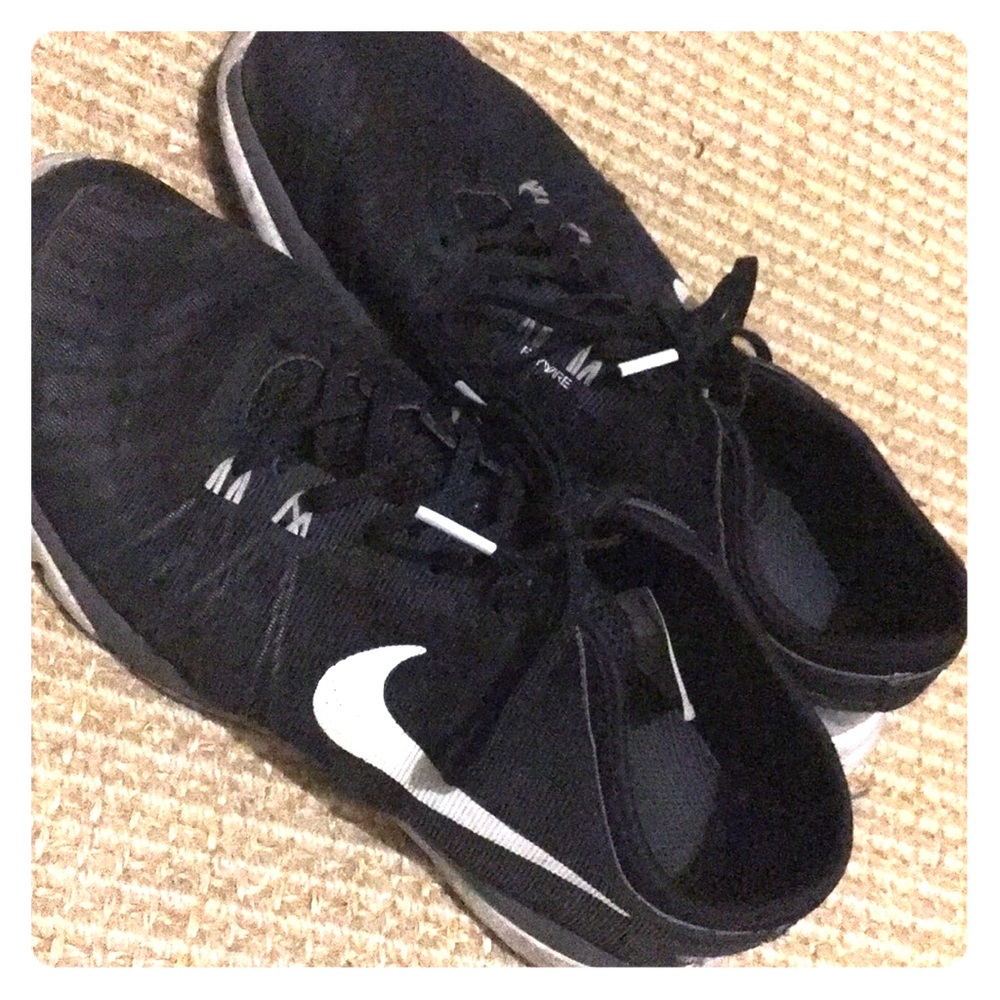 These are a pair of black bikes lightly worn